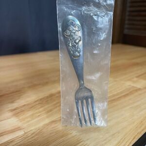 VTG Reed & Barton Silverplate Mickey Mouse Kids Child Fork Made in‎ USA Sealed